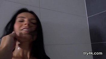 Lovesome girl blows penis in pov and gets tight fucked