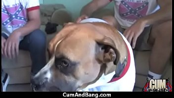 Ebony chick hard fuck in interracial group 6