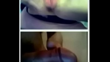 Webchat 17 hairy pussy and my dick with cum