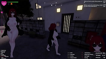 Secret flasher manaka walking in the city voyeur game