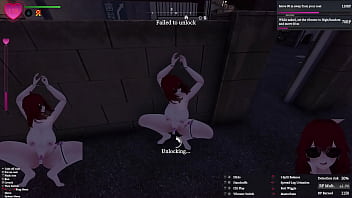 Secret flasher manaka walking in the city voyeur game