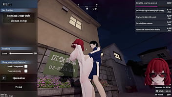 Secret flasher manaka walking in the city voyeur game