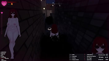 Secret flasher manaka walking in the city voyeur game