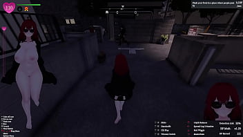 Secret flasher manaka walking in the city voyeur game