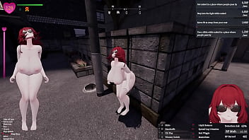 Secret flasher manaka walking in the city voyeur game