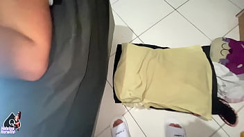 Hot girl drinks all the gifted guy's cum in a delicious oral