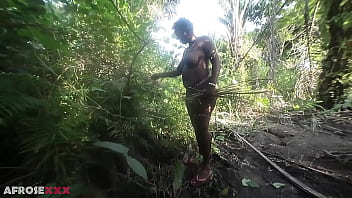 I fucked a busty thick tribe lady in the middle of her village