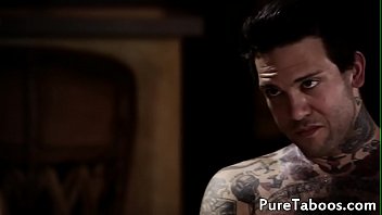 Taboo teen spitroasted in erotic threesome