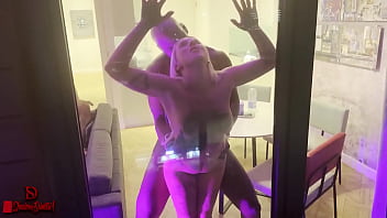 Shadow and logan tag team emily’s slit in raw fuck