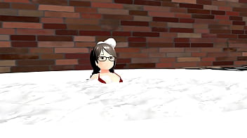 きょう 【眼鏡っ子】むっちり女子が泡風呂で隠しきれてないｗｗｗ【タオルなし】