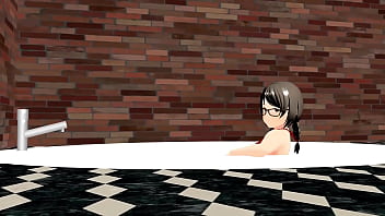 きょう 【眼鏡っ子】むっちり女子が泡風呂で隠しきれてないｗｗｗ【タオルなし】