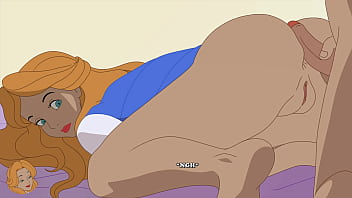 Blondie rides huge dick until she cums