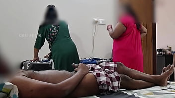 Desi servants watching cock