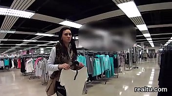 Ravishing czech nympho gets seduced in the supermarket and plowed in pov