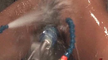 Bonde slut fucks herself with a fuckmachine Bonde slut fucks herself with a fuckmachine