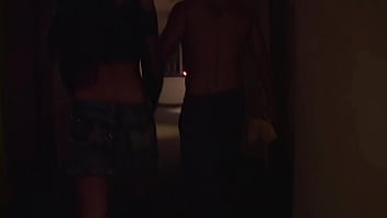 Tonight she's partying with a hung stud starting out on the balcony before moving