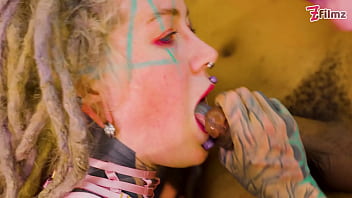 3 inked girls wrecked by 2 guys in hardcore orgy