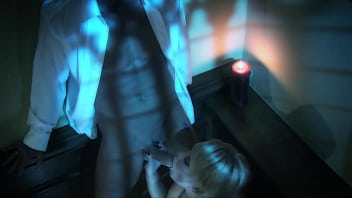 Carly swallows loads at church