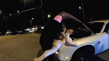 Redkey montana slams sex doll in public interracial