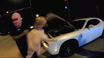 Redkey montana slams sex doll in public interracial