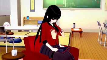 Hot girl jabami yumeko fucks guy until they both cum