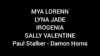 Wild orgy 4 sex hungry girls vs 2 lucky guys mya lorenn lyna jade irogenia sally lys pussy fucking anal dp