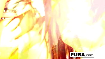 Hot babes with big tits love to lick pussy