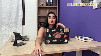 My Whore Secretary Wants A Raise And In Exchange I Make Her Suck My Cock Until I Cum In Her Throat thumbnail