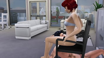 Fart sims gassy cunnilingus with black widow