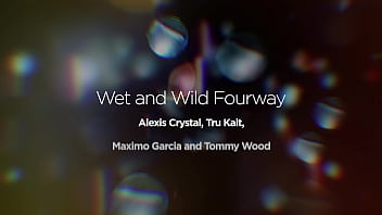 Two big ass pornstars fucking huge euro cocks foursome with alexis crystal