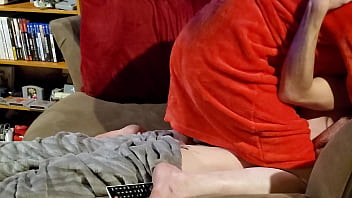 Milf Came Over To Cuddle In Fleece Robe But I Knew She Wanted A Mouthful thumbnail