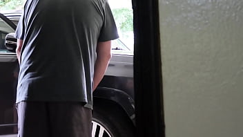 Fucking outside and then in kitchen