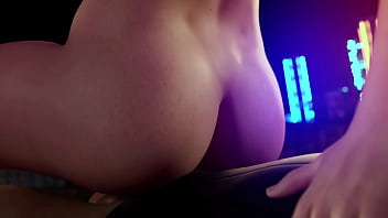 Projekt passion big butt babe reverse cowgirl rides big cock on rooftop