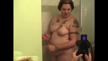 Bbw christina lee rose showering amateur