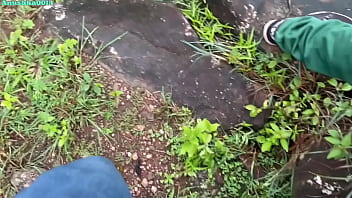 Indian school girl enjoying early morning sex with her boyfriend in jungle hindi audio