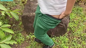 Indian school girl enjoying early morning sex with her boyfriend in jungle hindi audio