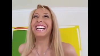 Candy manson sexy blonde huge ddd tits fucked hard and gets cum facial