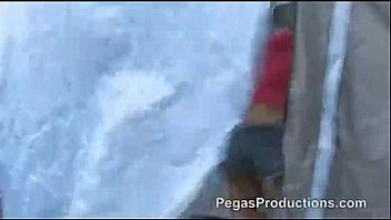 Hot european girls in a tent