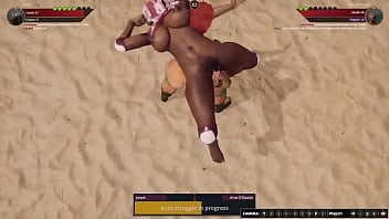 Jenah vs aine nf3d lesbian sex combat