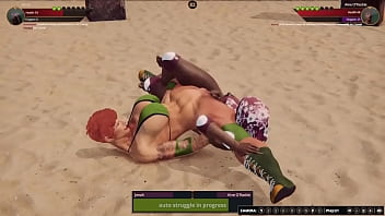 Jenah vs aine nf3d lesbian sex combat