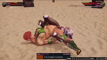 Jenah vs aine nf3d lesbian sex combat