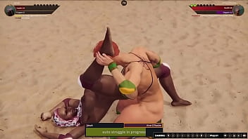 Jenah vs aine nf3d lesbian sex combat