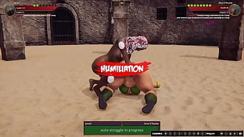 Jenah vs aine nf3d lesbian sex combat