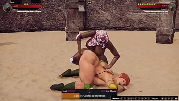Jenah vs aine nf3d lesbian sex combat