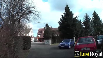 Seductive babe pleasing her smooth pussy with fingers