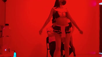 A Scruffy Man Invites Us To An Exclusive Catwalk To Perform A Sexy Dance In Erotic Lingerie thumbnail