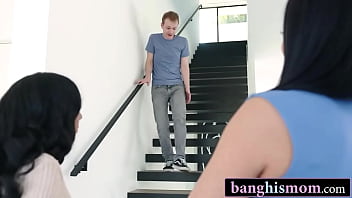 Two milfs swap their stepsons for a wild lesson in pleasure