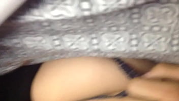 Playing with her ass on cam