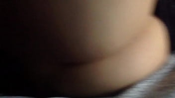 Playing with her ass on cam