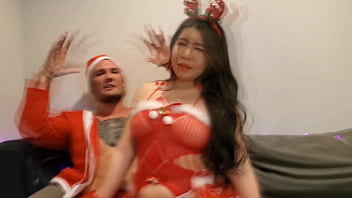 18yo asian teen's wild xmas gangbang